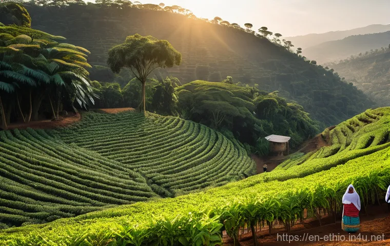 에티오피아 커피 시장 동향 - **Prompt:** A dynamic and vibrant scene capturing the essence of Ethiopia's record-breaking coffee e... 에티오피아 커피 시장 동향 - **Prompt:** A dynamic and vibrant scene capturing the essence of Ethiopia's record-breaking coffee e...